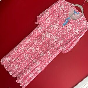 NWT Draper James Knit Kacey Dress- Pink Shadow Floral